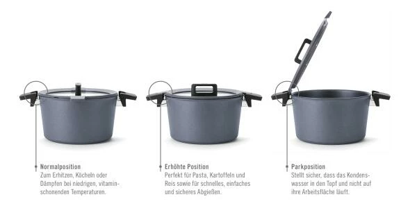 Woll Guss-Kasserolle Diamond Concept Plus Mit Deckel 24 Cm / 9 Cm / 3,8 L 5 Woll Guss-Kasserolle Diamond Concept Plus Mit Deckel 24 Cm / 9 Cm / 3,8 L – Bild 3