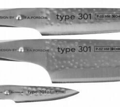 Chroma Type 301 Messerset P-529 Mit Hammerschlag, 3-teilig